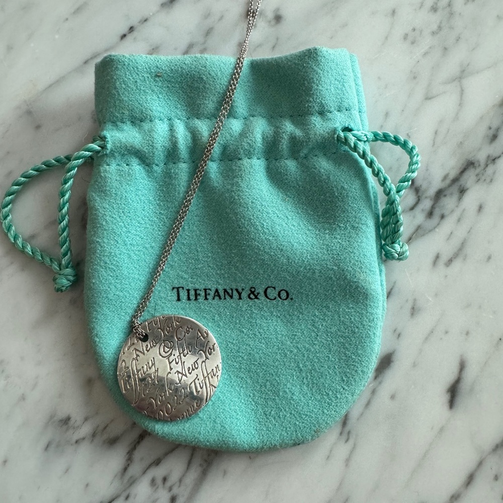 Tiffany & Co 727 Fifth Ave Pendant Necklace
